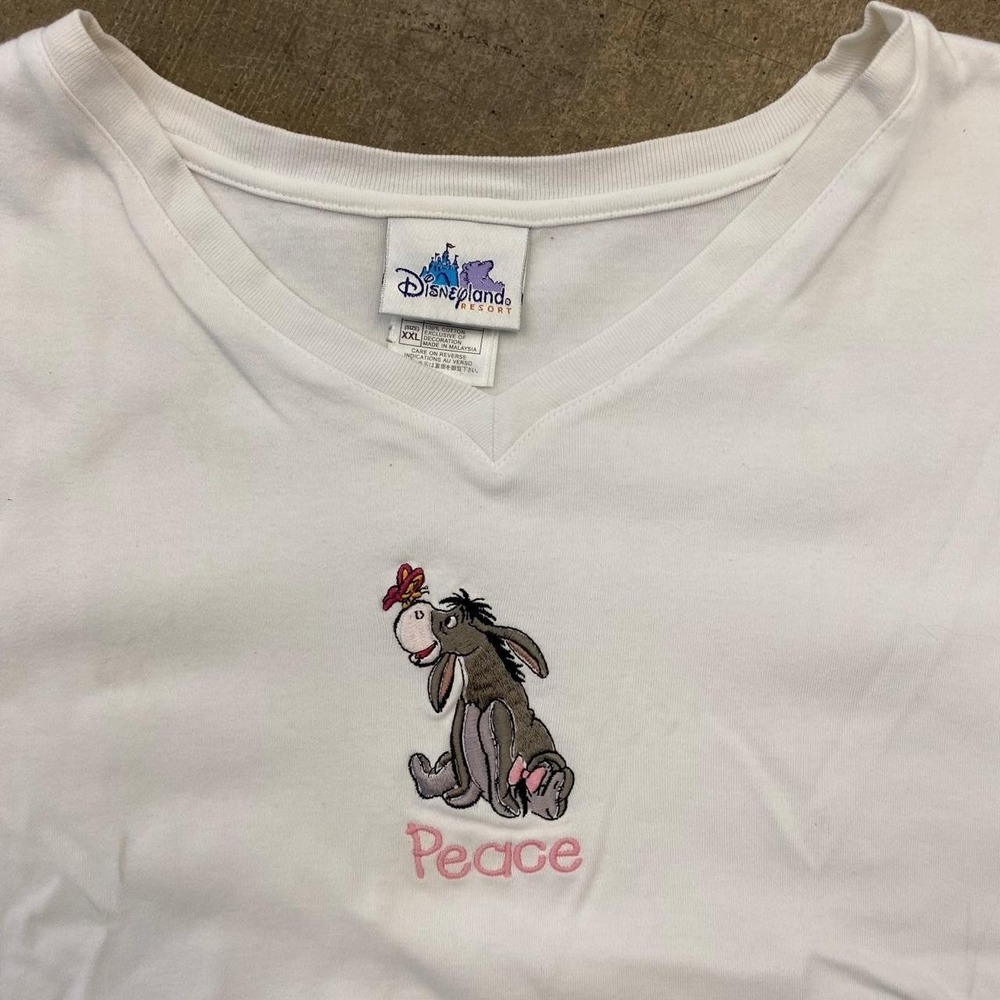 Vintage Disney Eeyore Peace Butterfly 90s Winnie the Pooh Women's Tank Top XXL